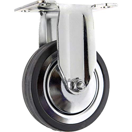 TOOLCRAFT TO-5137932 Bockrolle mit Anschraubplatte 100 mm Gummi Tragfähigkeit (max.): 80 kg von Toolcraft