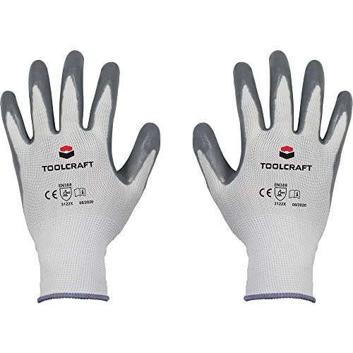 TOOLCRAFT TO-5621508 Polyamid, Nitril Arbeitshandschuh Groeße (Handschuhe): 11 EN 388 CAT II 1 Paar von Toolcraft
