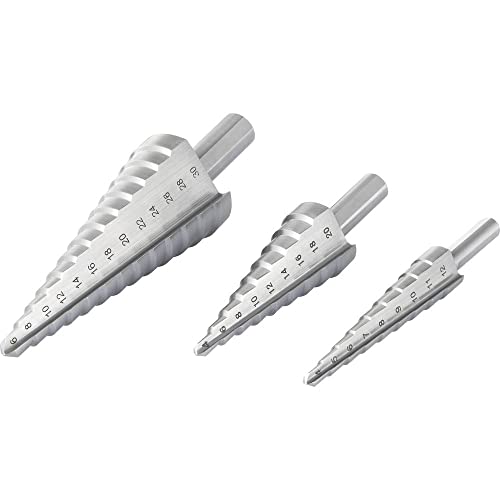 TOOLCRAFT TO-6802569 HSS Stufenbohrer-Set 3fach 4-20 mm, 4-12 mm, 6-30 mm 1 St. von Toolcraft