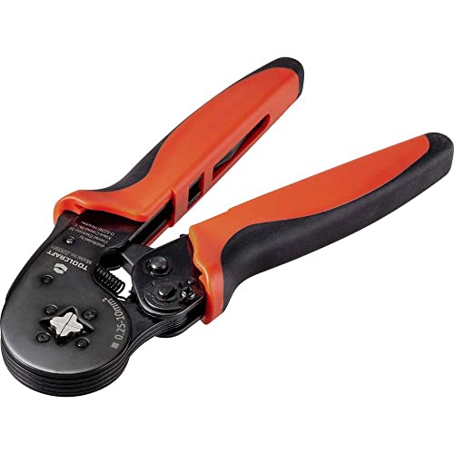 TOOLCRAFT Crimpzange I Crimpen I Presszange I Quetschbereich 0,25-10 mm² I Carbonstahl I I Elektronikzubehör von Toolcraft