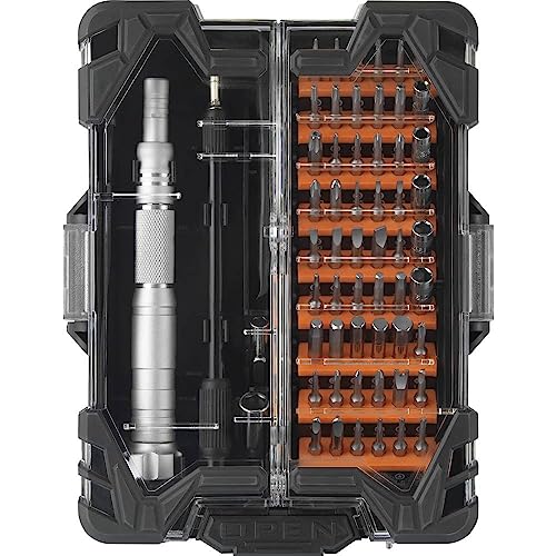 TOOLCRAFT Werkstatt-Schranksystem | Schraubendreher-Set | Schraubenzieher | Handwerkzeug | S2-Stahl | 62-teiliges Elektronik-Werkzeugset | Werkstatt-Organisation von Toolcraft