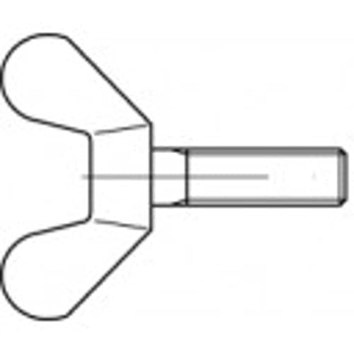 Toolcraft 1060602 Flügelschrauben M8 20 mm DIN 316 Edelstahl A2 10 St. von Toolcraft