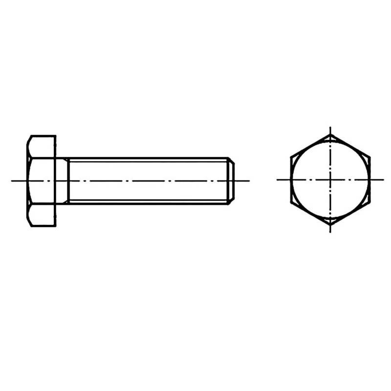 Toolcraft 126865 25 St. Sechskantschraube M20 90mm Außensechskant Schraube Din933 B-Ware von Toolcraft