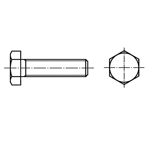 Toolcraft 127993 Sechskantschrauben M3 16 mm Außensechskant DIN 933 Stahl 100 St. von Toolcraft