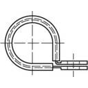 Toolcraft 137639 50 St. Rohrschelle Schellen 20mm Stahl Galvanisch Verzinkt B-Ware von Toolcraft