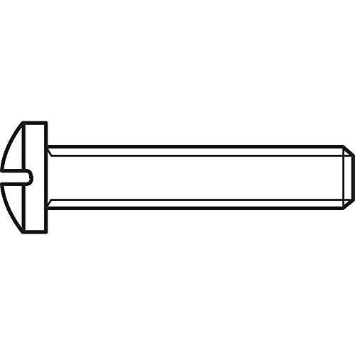 TOOLCRAFT 827132 Linsenkopfschraube, 100 Stück, M2,5, 10 mm, Linsenkopf-Kreuzschlitz, Philips, Stahl, N/A von Toolcraft