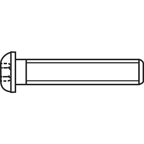 Toolcraft 839798 Linsenschrauben M4 8 mm Innensechskant Edelstahl A2 100 St. von Toolcraft