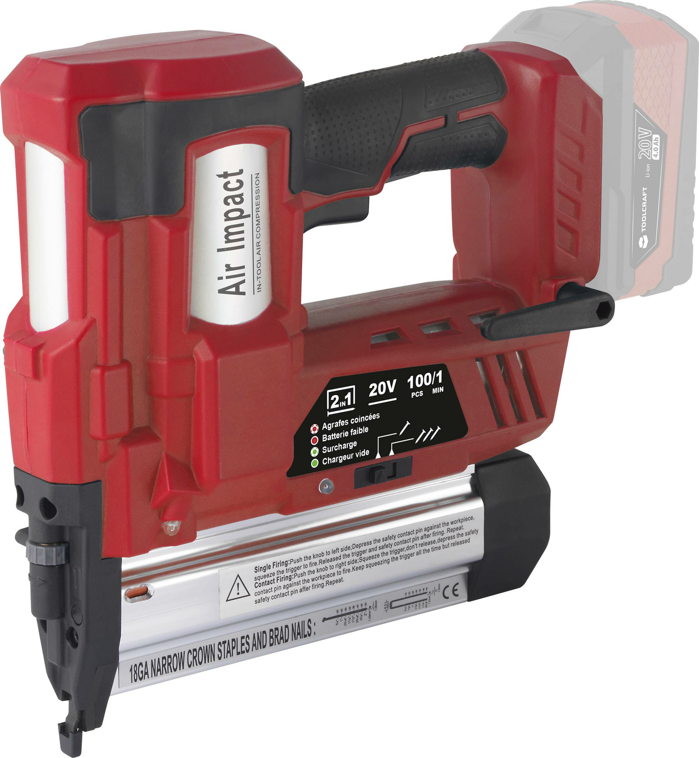 Toolcraft Akku Nagler Kabellose Nagelpistole Inkl Akku Lampe Ohne Akku Ladegerät B-Ware Toolcraft Akku Nagler Kabellose Nagelpistole Inkl Akku Lampe Ohne Akku Ladegerät B-Ware von Toolcraft