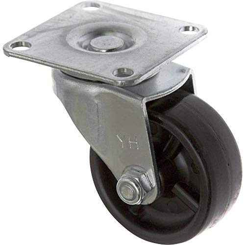 TOOLCRAFT TO-5137893 Bockrolle Gummi 50 mm mit Anschraubplatte von Toolcraft