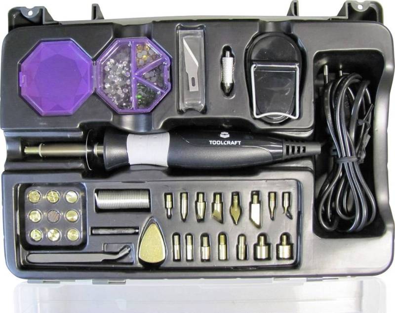 Toolcraft Brandmalkolben Set Kk 07025 Wd 2000 Lötkolben Zier Lötkolben 6 In 1 B-Ware von Toolcraft