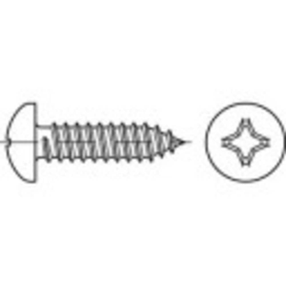 Toolcraft Linsenblechschrauben Schrauben 3.5 Mm 6.5 Mm Din 7981 A2 1000 Stück B-Ware Toolcraft Linsenblechschrauben Schrauben 3.5 Mm 6.5 Mm Din 7981 A2 1000 Stück B-Ware von Toolcraft