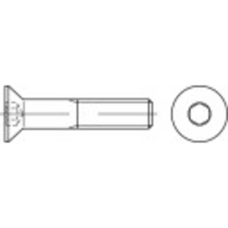 Toolcraft Senkschraube Iso Schraube Bolzen 08.8 M 3 X16 Mutter 5 Sets B-Ware von Toolcraft