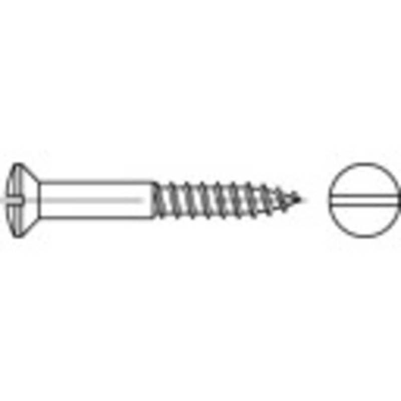 Toolcraft To 5446263 Linsensenk Holzschraube 4.5 Mm 40 Mm Schlitz Din 95 Messing B-Ware von Toolcraft