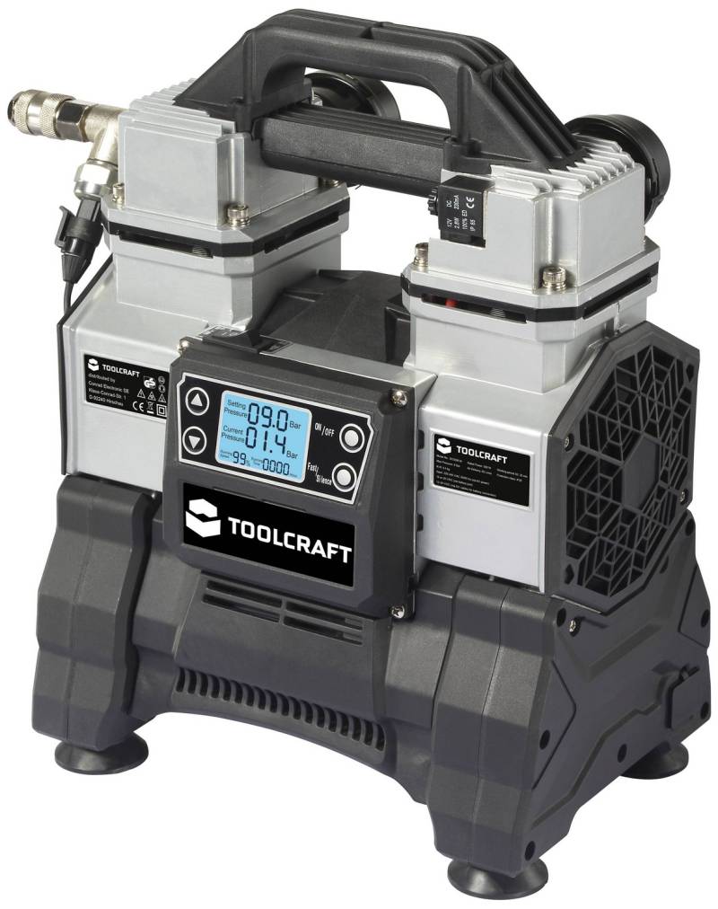 Toolcraft To 8952876 18 Vdc/230 Vac 9 Bar Druckluftkompressor Kompressor B-Ware von Toolcraft
