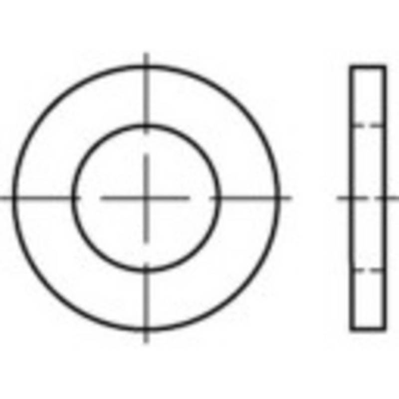 Toolcraft Unterlegscheiben 23 Mm 34 Mm Stahl 135830 Scheiben Unterlage Montage B-Ware von Toolcraft