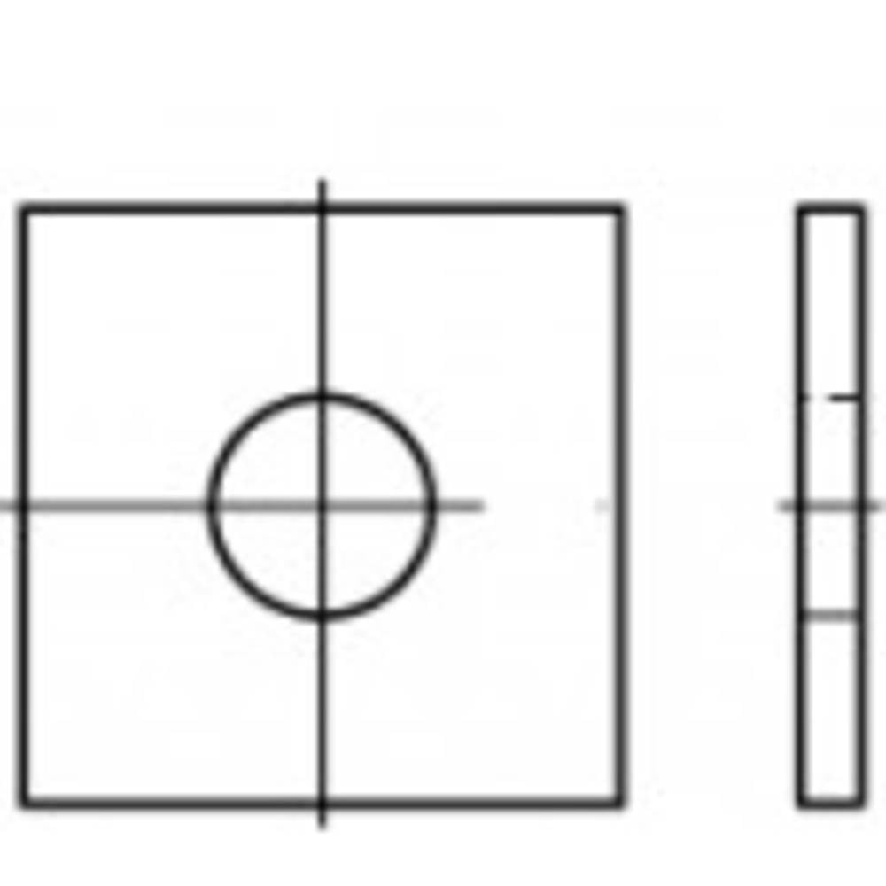 Toolcraft Vierkantscheiben Unterlegscheibe Scheibe 33 Mm 95 Mm Stahl 25 Stück B-Ware Toolcraft Vierkantscheiben Unterlegscheibe Scheibe 33 Mm 95 Mm Stahl 25 Stück B-Ware von Toolcraft