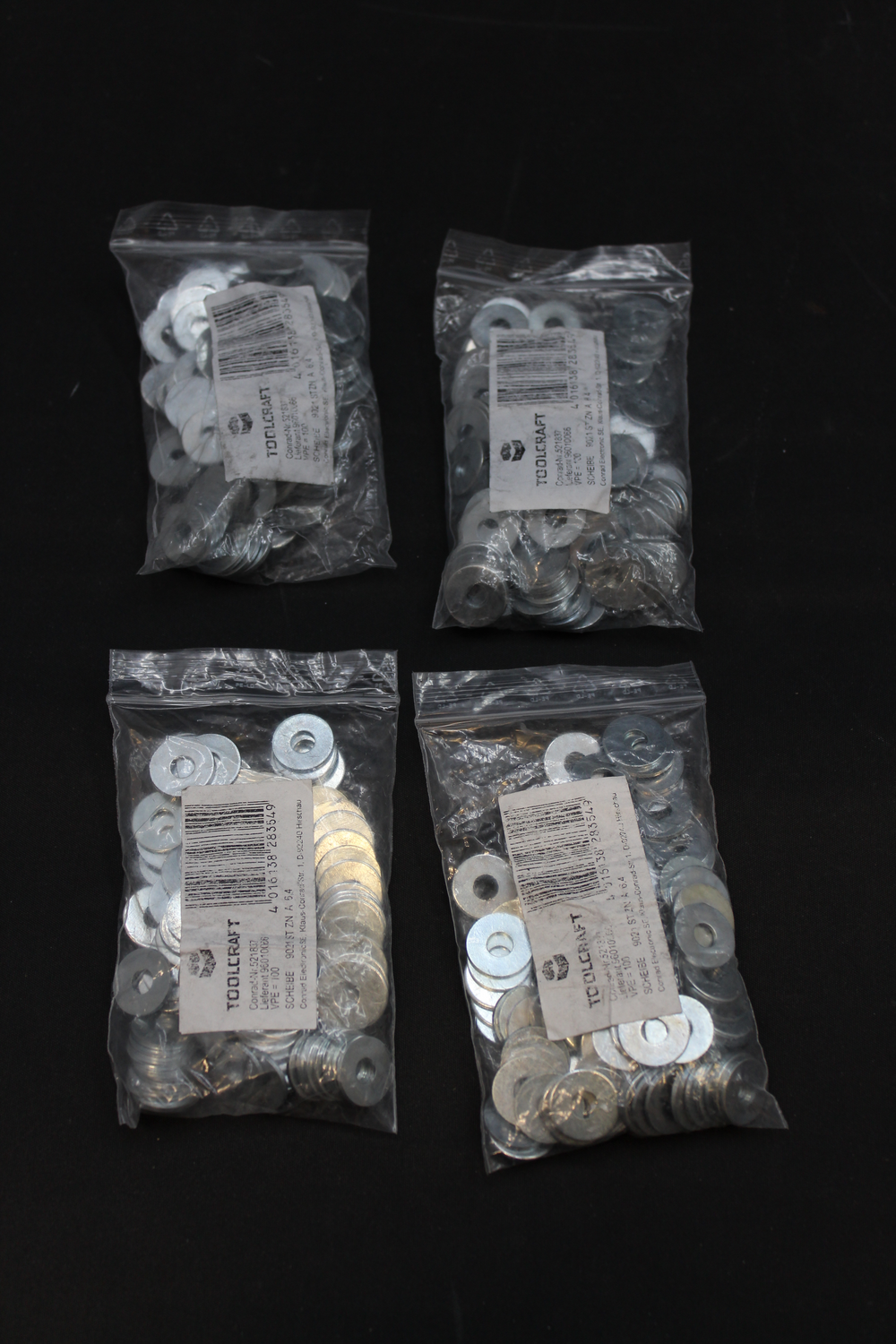 Unterlegscheibe 6.4 mm 18 mm Stahl verzinkt 100 St. TOOLCRAFT 64 STÜCK Unterlegscheibe 6.4 mm 18 mm Stahl verzinkt 100 St. TOOLCRAFT 64 STÜCK von Toolcraft