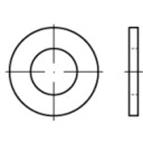 Unterlegscheiben 10.5 mm 20 mm Stahl galvanisch verzinkt 100 St. TOOLCRAFT 105404 von Toolcraft