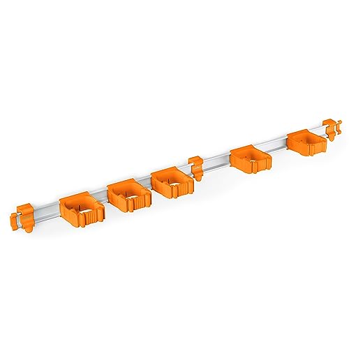 Toolflex One Wandschiene 94 cm mit 5 Universalhaltern 15-35 mm orange von Toolflex
