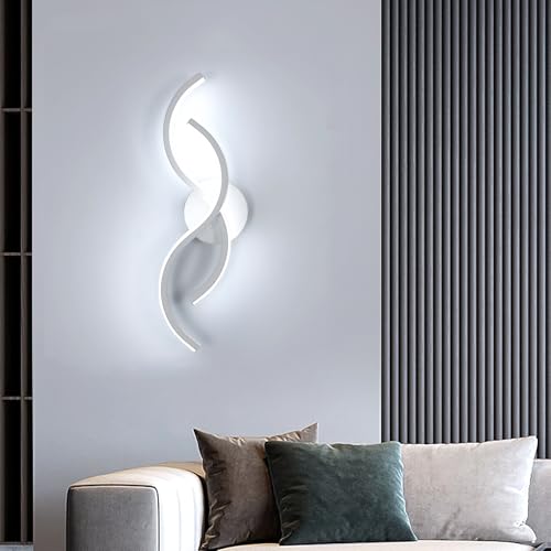 Toolight LED Wandleuchte Innen 41CM, 15W 1687LM Moderne Wandlampe Innen Kaltweiß 6500K, Weiß LED Wandleuchte für Flur Schlafzimmer Wohnzimmer Treppen Korridor Toolight LED Wandleuchte Innen 41CM, 15W 1687LM Moderne Wandlampe Innen Kaltweiß 6500K, Weiß LED Wandleuchte für Flur Schlafzimmer Wohnzimmer Treppen Korridor von Toolight