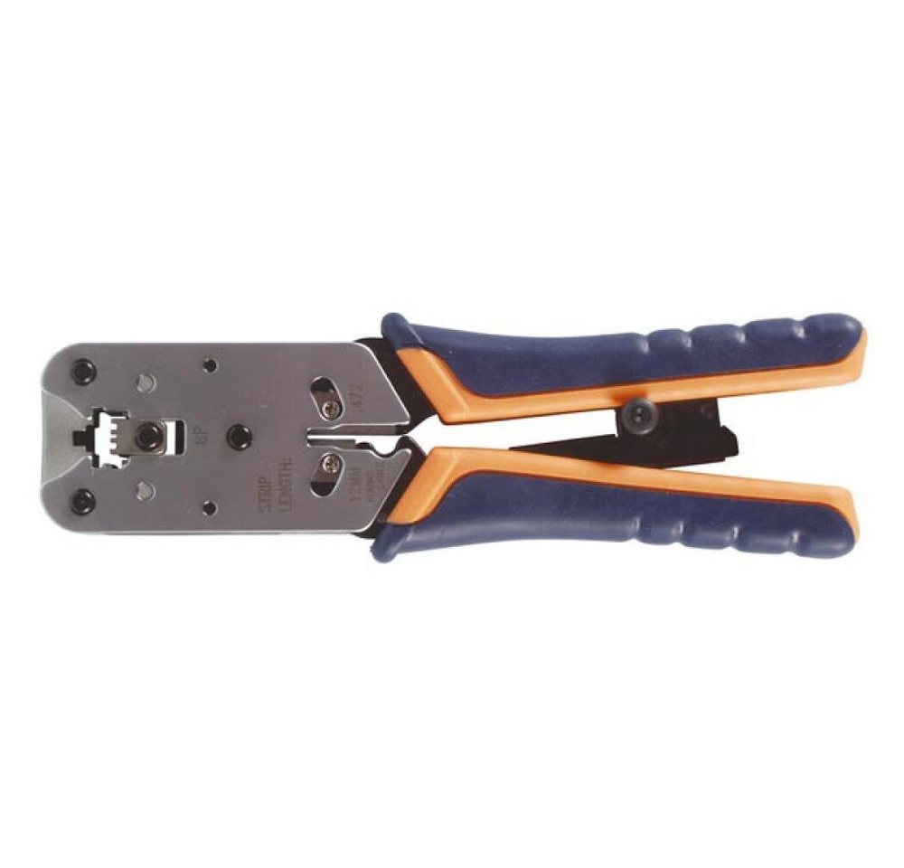 Toolland Abisolierzange PROFESSIONELLE CRIMPZANGE FÜR WESTERNSTECKER 8P8C (RJ45), 1-tlg. von Toolland