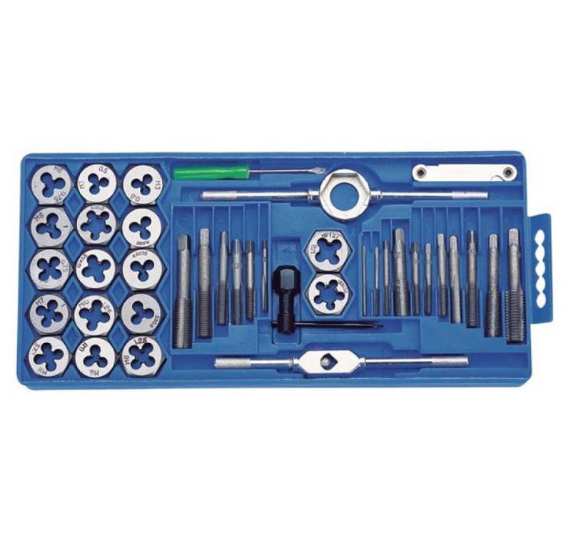 Toolland Bohrer- und Bitset Mit diesem Gewindeschneidsatz von Toolland ist das Schneiden oder Nach, 1-St. Toolland Bohrer- und Bitset Mit diesem Gewindeschneidsatz von Toolland ist das Schneiden oder Nach, 1-St. von Toolland