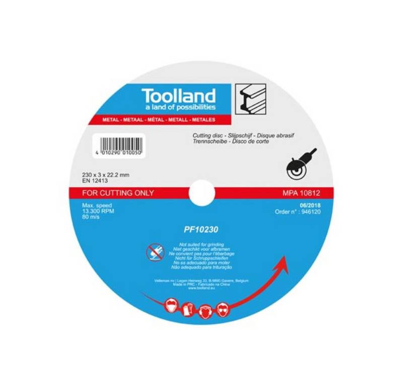 Toolland Diamanttrennscheibe Nicht für Schruppschleifen, (1-tlg) von Toolland