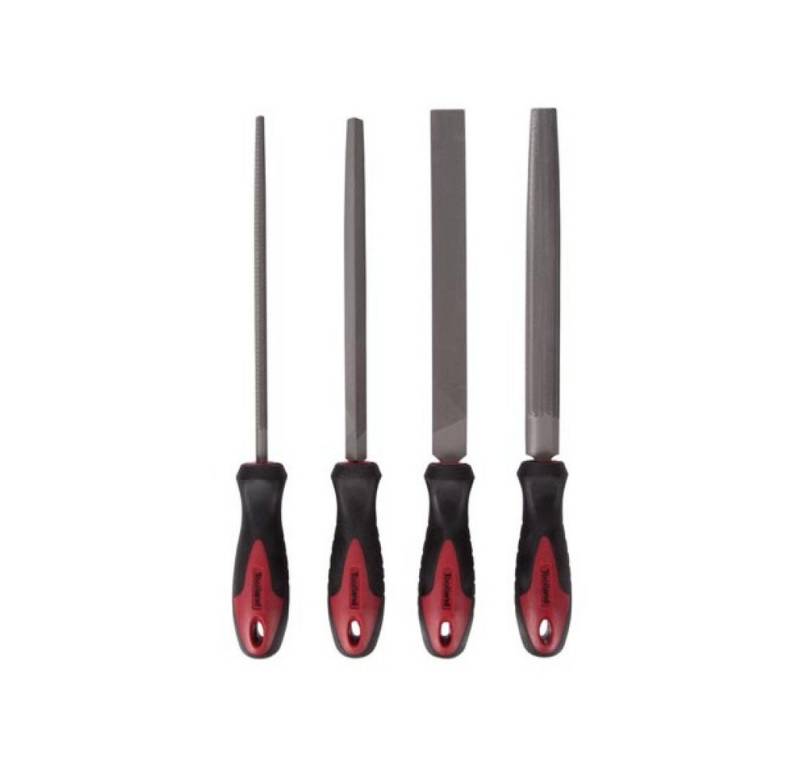 Toolland Feile FEILENSATZ FÜR STAHL - 20 cm/8" - 4 St., (1 St) von Toolland