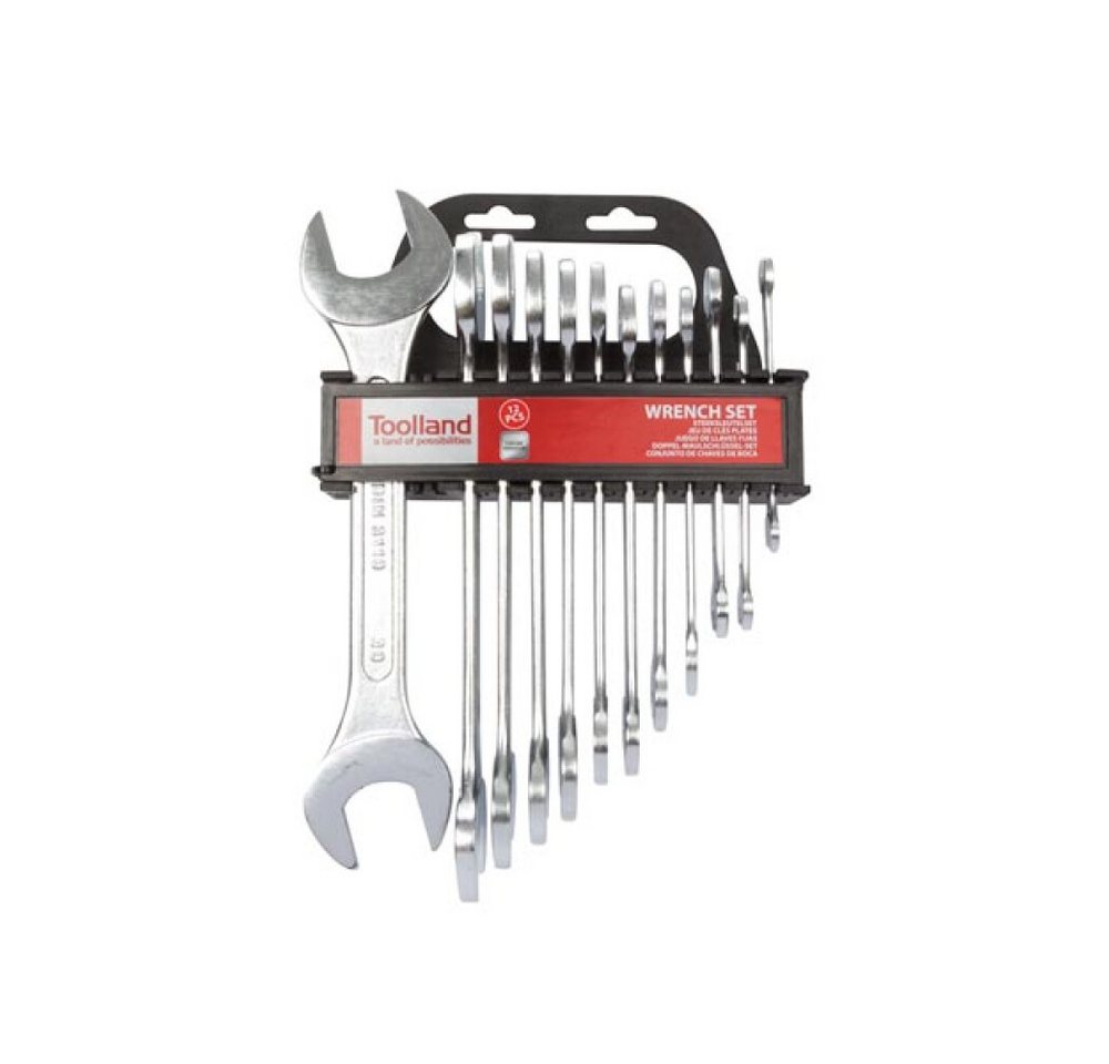 Toolland Steckschlüssel Dieser 12-teilige Doppel-Maulschlüssel-Satz von Toolland enthält Größe (1 St) von Toolland