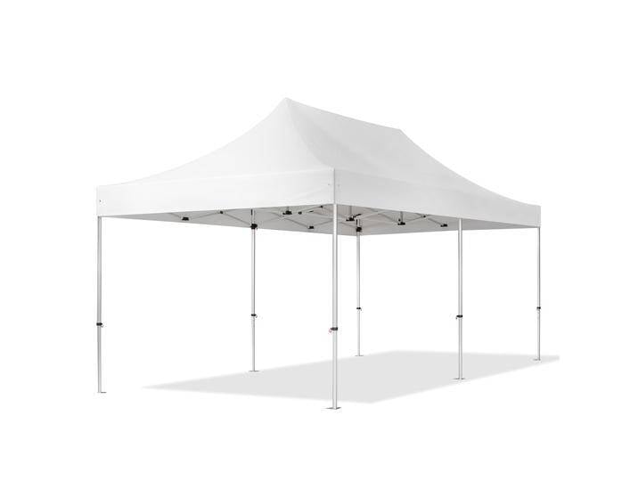3x6m Aluminium Faltpavillon, ohne Seitenteile, weiß - (578683) von Toolport