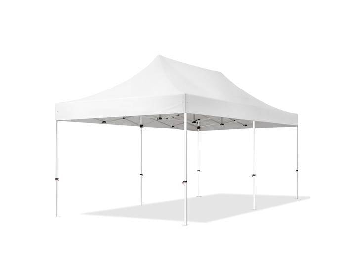 3x6m Stahl Faltpavillon, ohne Seitenteile, weiß - (581849) von Toolport