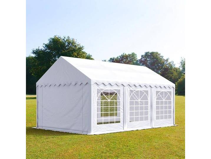 4x6m Partyzelt, PVC-Plane, weiß - (6094) von Toolport