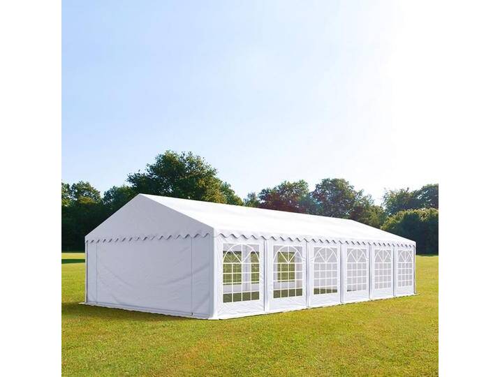 5x12m Partyzelt, PVC-Plane, weiß - (6048) von Toolport