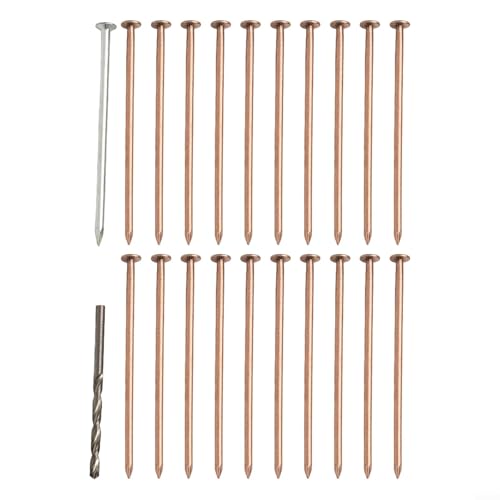 10,2 cm Baumkiller-Nägel, Kupfernägel, 20 Stück Baumkiller-Nägel, Kupferstump-Entfernungsspikes, einfach zu bedienendes Zubehör, Hardware-Bäume (15 Stück) von ToolsEvery