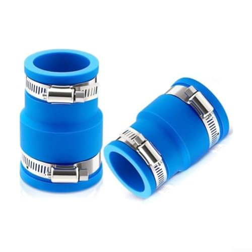 2 Stück Pool-Vakuumschlauch-Adapter, auslaufsichere Anschlüsse für Poolschlauch zu Skimmer-Verbindung mit Gummimaterial von ToolsEvery