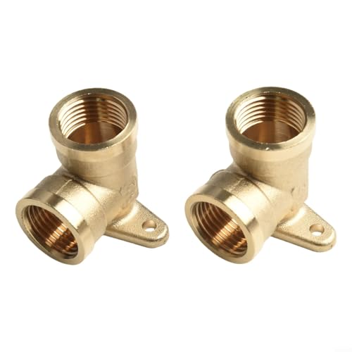 2 x 30,5 cm Messing-Winkelkupplung für 1,27 cm Rohrleitungsadapter für effizienten Wasserfluss 2 x 30,5 cm Messing-Winkelkupplung für 1,27 cm Rohrleitungsadapter für effizienten Wasserfluss von ToolsEvery