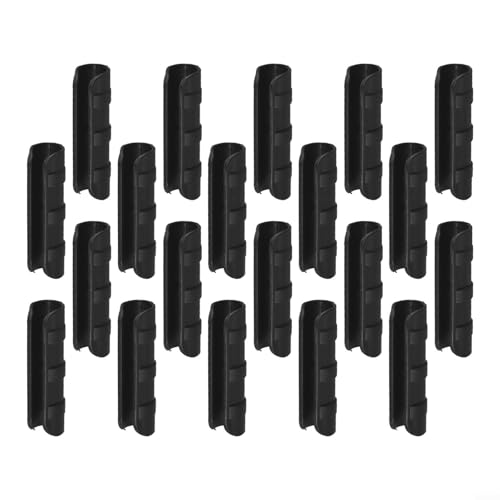 20 Stück Clip-Pflanzen-Gewächshaus-Folien-Clips, Rohrrahmen-Rohrschelle für Gewächshausanwendungen (schwarz, 19 mm) von ToolsEvery