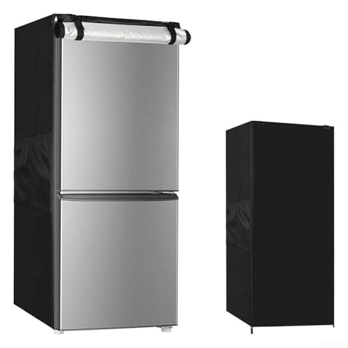 210D Oxford Tuch Vertikale Kühlschrankabdeckung Wasserdicht Staubdicht Outdoor Kühlschrank Schutz Getränkeschrank Schutzhülle mit Reißverschluss (77 x 84 x 158 cm) von ToolsEvery