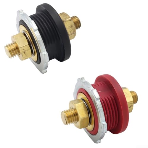 38 Bolzen Remote Battery Power Binding Post Connector Kit with Heavy Duty Brass Terminals for Safe and Reliable Electrical Connections in Vehicles von ToolsEvery