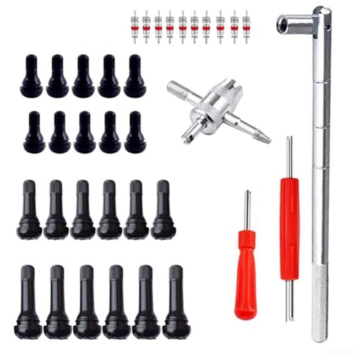46-teiliges Reifenventil-Installations-Werkzeug-Set, unverzichtbar für Autos, ATVs, LKWs, Schwerlast- und von ToolsEvery