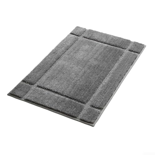 Anspruchsvolles Design Badematte kombiniert Komfort, Funktionalität und Stil in einem Produkt (dunkelgrau - 50 x 80 cm) von ToolsEvery