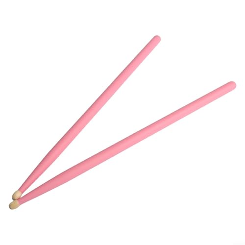 Anspruchsvolles Design von Drumsticks aus Holz, perfekt geeignet für neue Musiker, die Anwendungsfälle wünschen (Pink 5A) von ToolsEvery