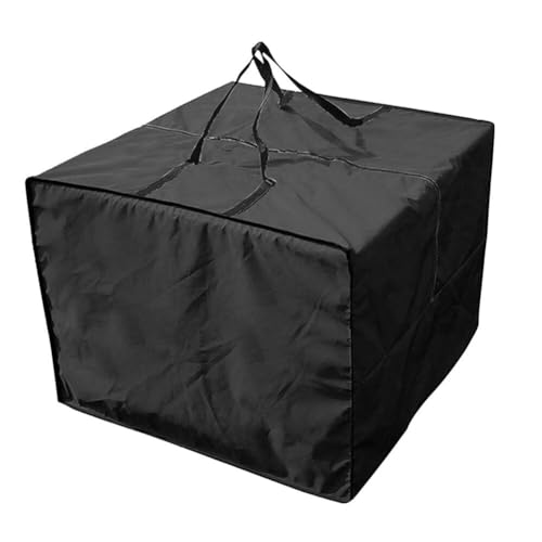 Aufbewahrungstasche mit Reißverschluss für den Außenbereich, wasserdicht und leicht, für Gartenmöbel-Kissen (1 Stück, schwarz) von ToolsEvery