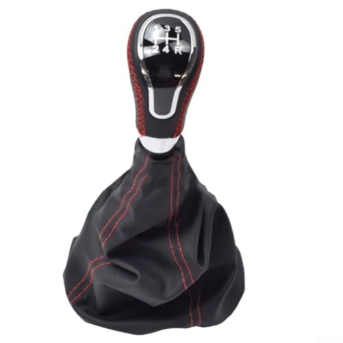 Auto-Schaltknauf, 5 Gänge, manuelle Schalthebelabdeckung, kompatibel mit Lada für VAZ für 2113 2114 2115, verbesserte Griffigkeit, einfache Installation (rot) von ToolsEvery