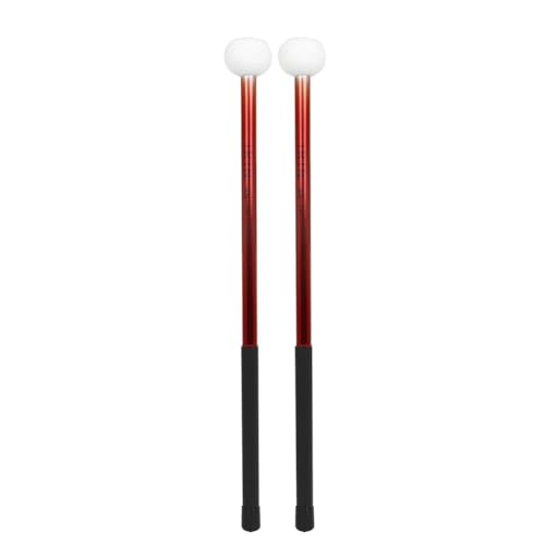 Bassdrum Marsch-Trommel mit Aluminiumgriff für verbesserte Leistung (rot) von ToolsEvery