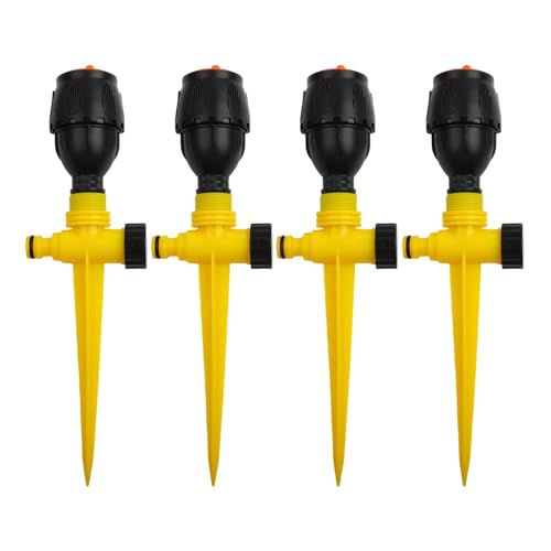 Bewässern Sie Ihren Rasen effektiv, 4-teiliges verstellbares Sprinkler-Set mit 360-Grad-Abdeckung Bewässern Sie Ihren Rasen effektiv, 4-teiliges verstellbares Sprinkler-Set mit 360-Grad-Abdeckung von ToolsEvery
