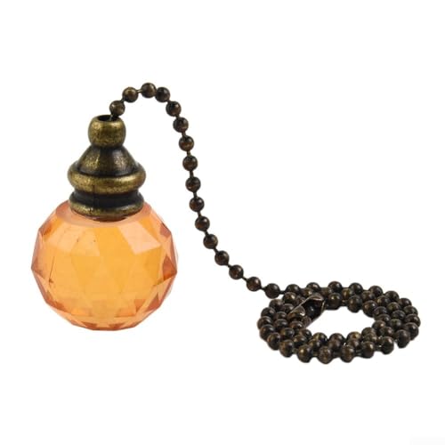 Charming For Crystal Pull Chain for Bathroom For Light Switch Designed for Style and Functionality (Orange) von ToolsEvery