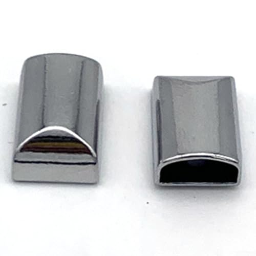 DIY Sewing Essentials 1020 Stück Metall-Reißverschluss-Endstopper mit Montageschrauben (20 Stück Chromfarbe) von ToolsEvery