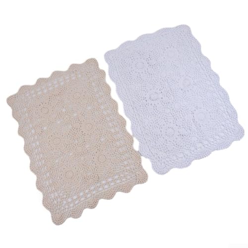Dekorative Tischdecke aus Baumwolle für verschiedene Anwendungen in Cafés, Restaurants und Häusern (Beige) von ToolsEvery