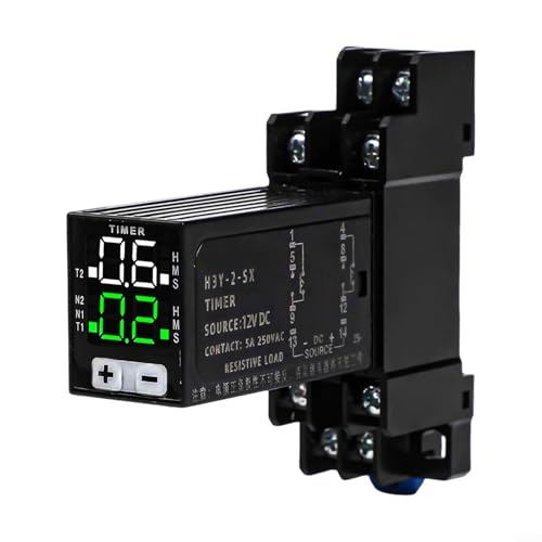 Digitaler Zeitrelais-Controller mit LED-Anzeige, mehrere Pin-Konfigurationen, einstellbarer Verzögerungs-Timer für Automatisierung, Fabrikausrüstung, Beleuchtung und elektrischer Schalter-Timing (8 Digitaler Zeitrelais-Controller mit LED-Anzeige, mehrere Pin-Konfigurationen, einstellbarer Verzögerungs-Timer für Automatisierung, Fabrikausrüstung, Beleuchtung und elektrischer Schalter-Timing (8 von ToolsEvery
